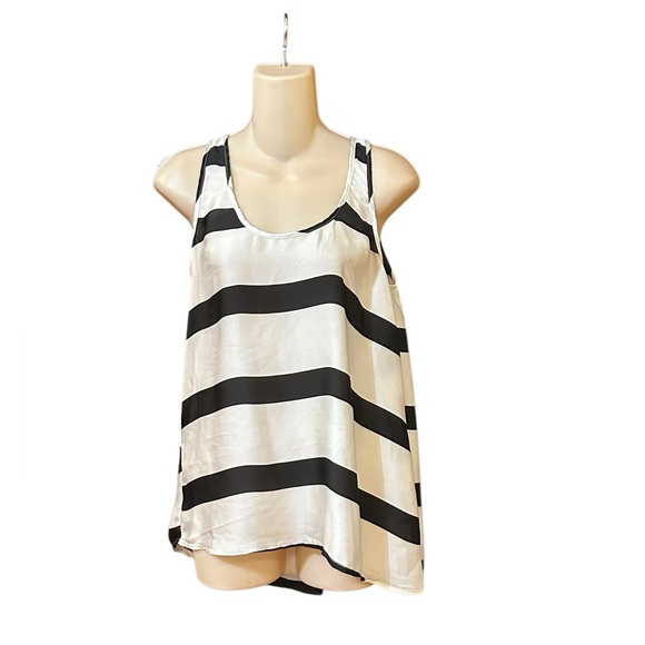 Poetry Tops - POETRY Black and White  Asymmetric‎ Top